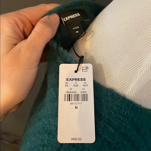 Teal Ribbed Sweater - Picture 2 of 4